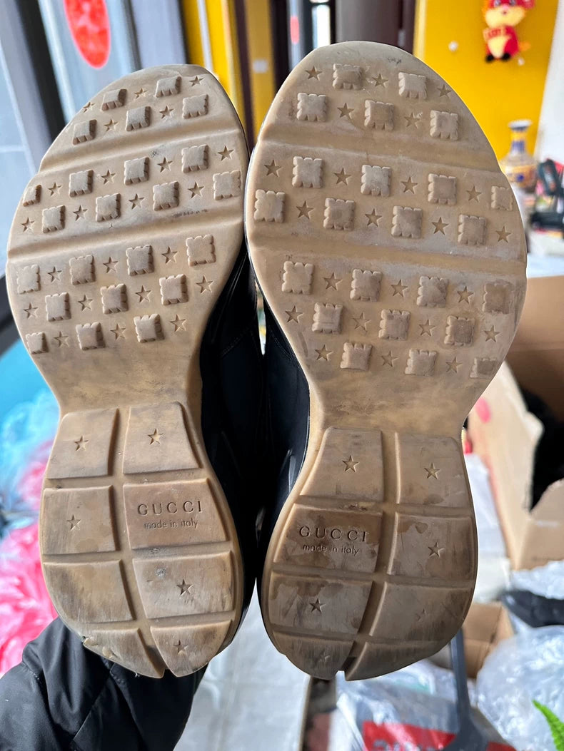 Classic Black Gucci Dad Sneakers Los Angeles Collaboration