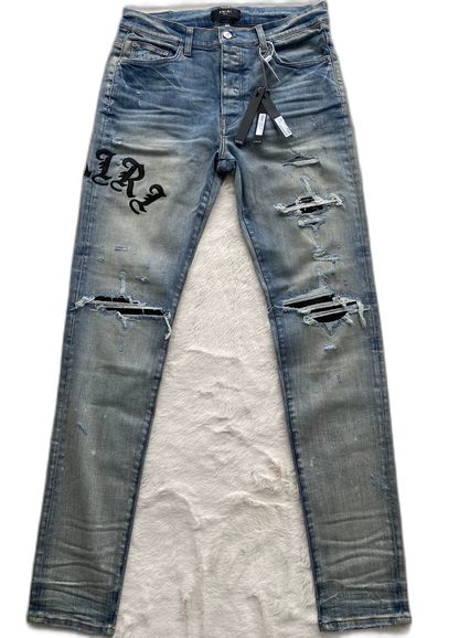 Amiri Old English Denim Jeans