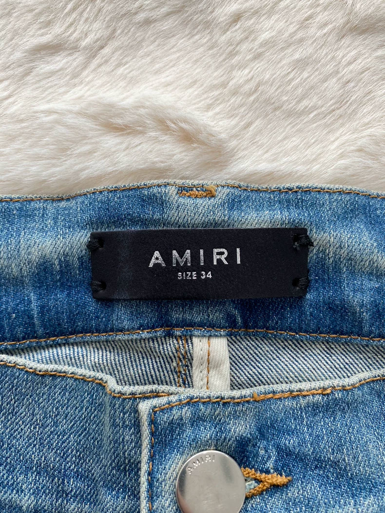Amiri Old English Denim Jeans
