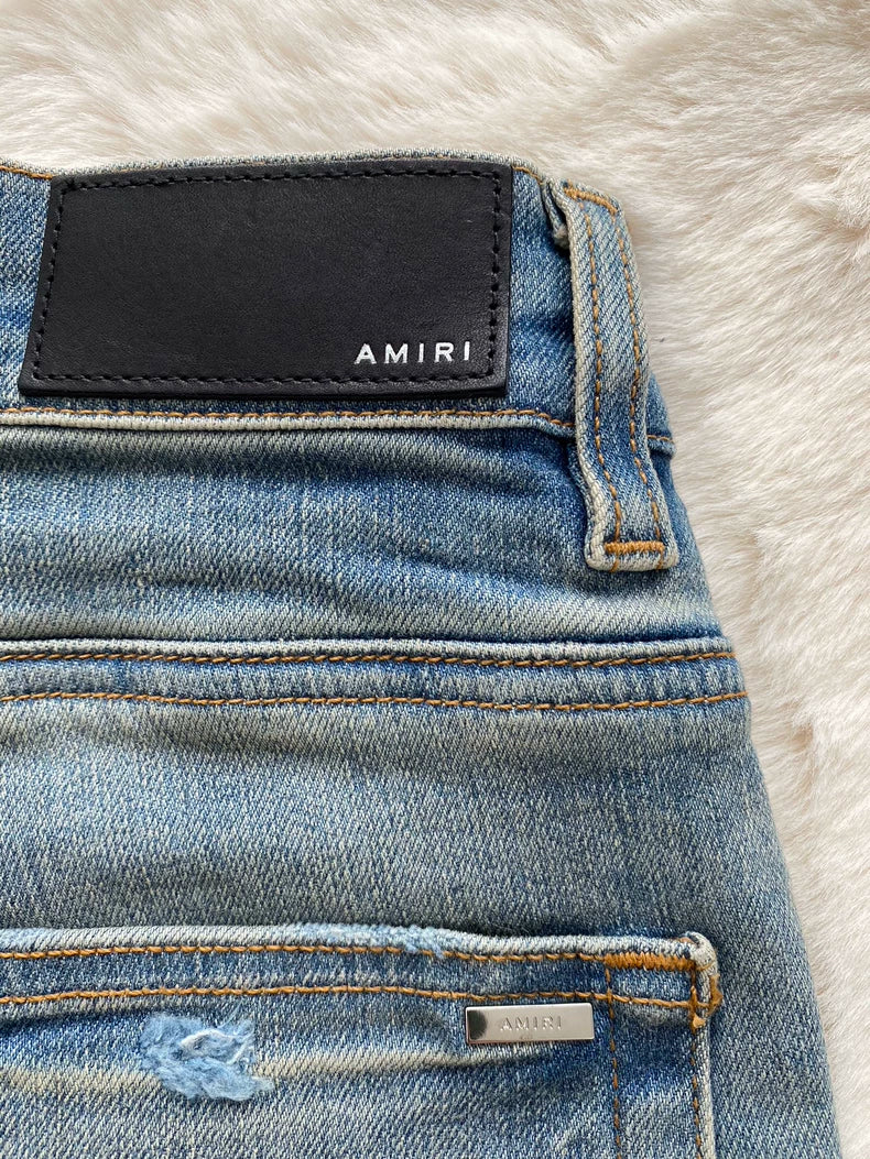 Amiri Old English Denim Jeans