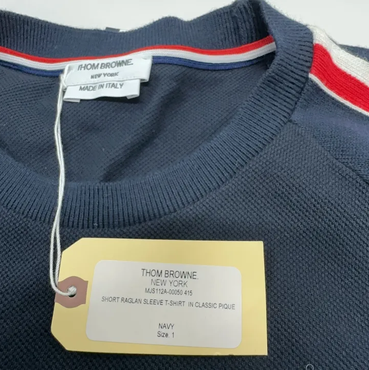 Thom Browne Color-Block Short Sleeve T-Shirt