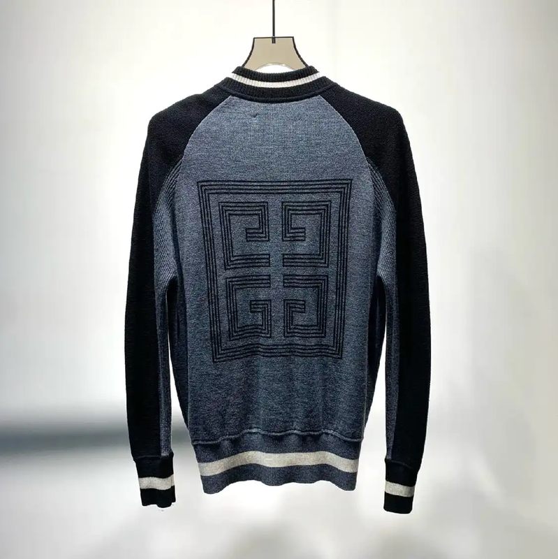 Givenchy Gray Wool Men's Knit Sweater 0089