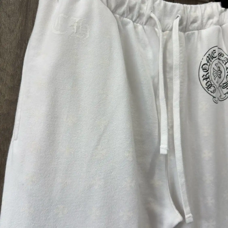Chrome Hearts White Casual Pants for Men 0089