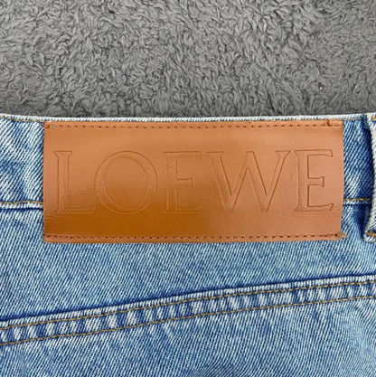 Loewe Casual Blue Cotton Pants 0089