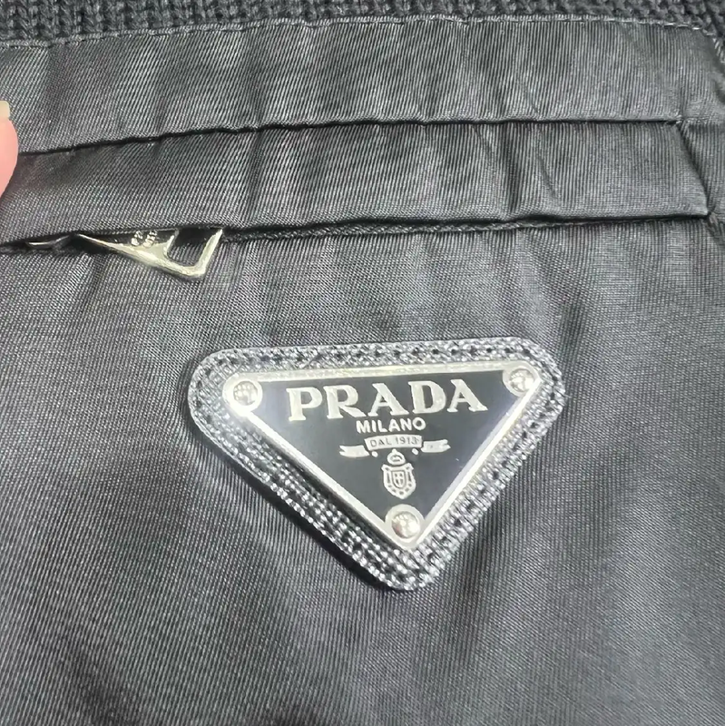 Prada Black Wool Knit Pullover for Men