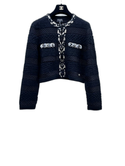 Chanel Knit Jacket with Sequins