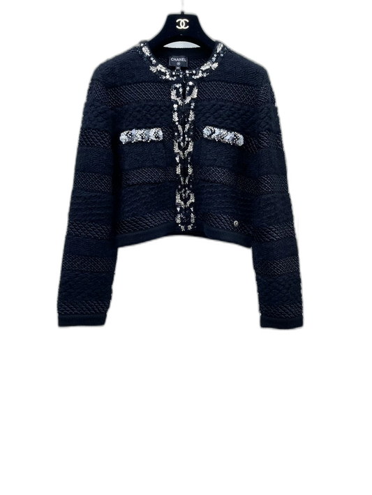 Chanel Knit Jacket with Sequins