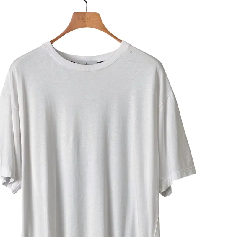 Stone Island Summer White Logo T-Shirt 0089