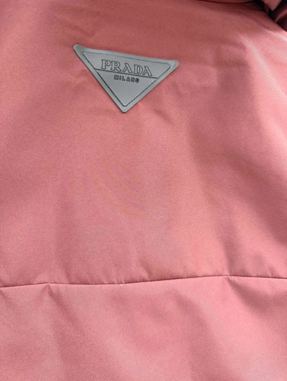 Prada Gray Men's Puffer Jacket in XL Size