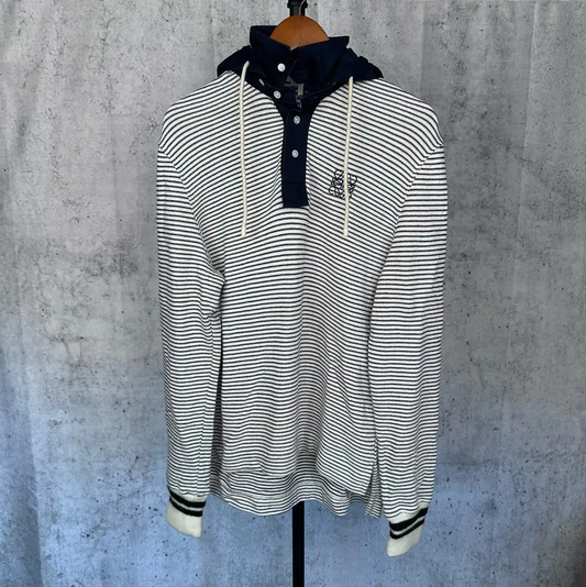 Loewe Striped Long Sleeve Hoodie for Men 0089