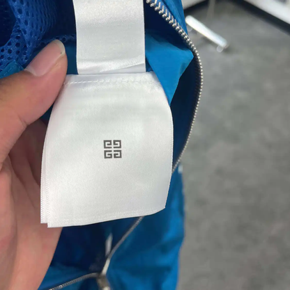 Givenchy Blue Men's Jacket with Logo Design 0089