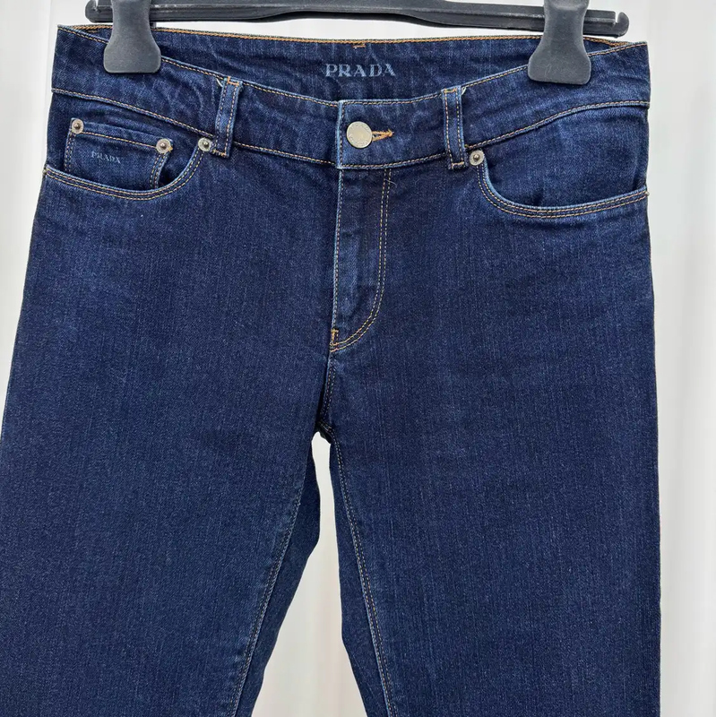 Prada Blue Denim Casual Pants for Men