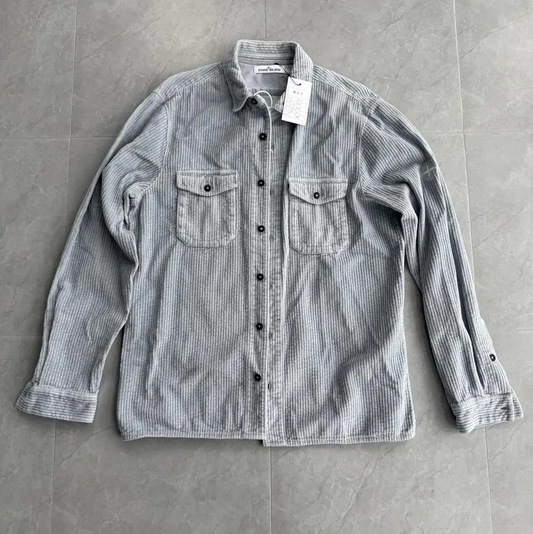 Stone Island Light Blue Long Sleeve Shirt 0089