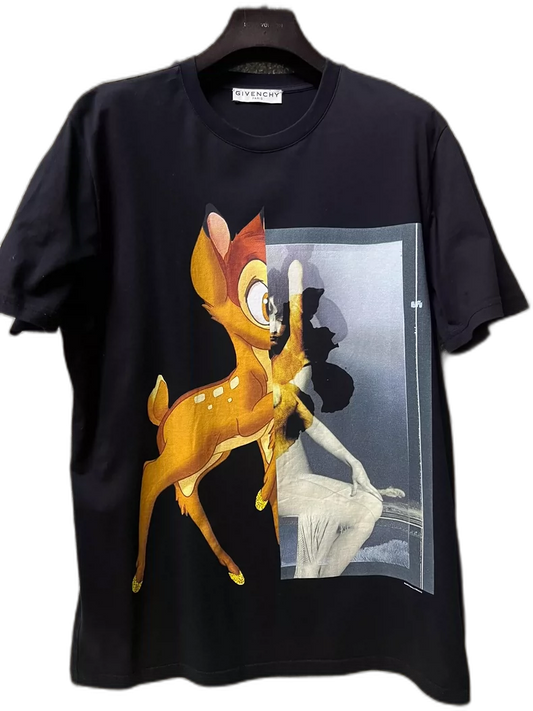 Givenchy Men's Deer Print Short Sleeve T-Shirt