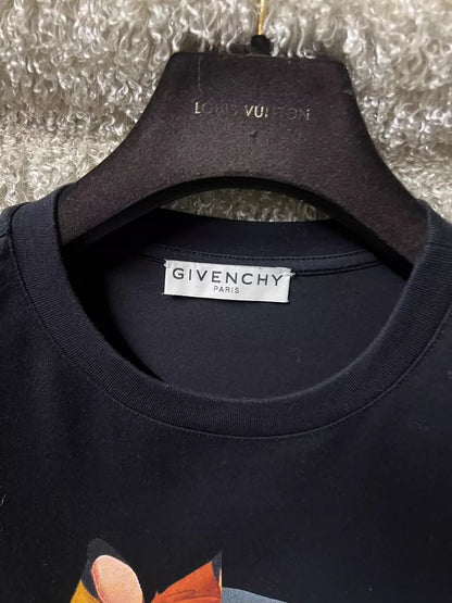Givenchy Men's Deer Print Short Sleeve T-Shirt