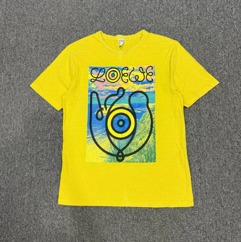Loewe Yellow Cotton Men's T-Shirt 0089
