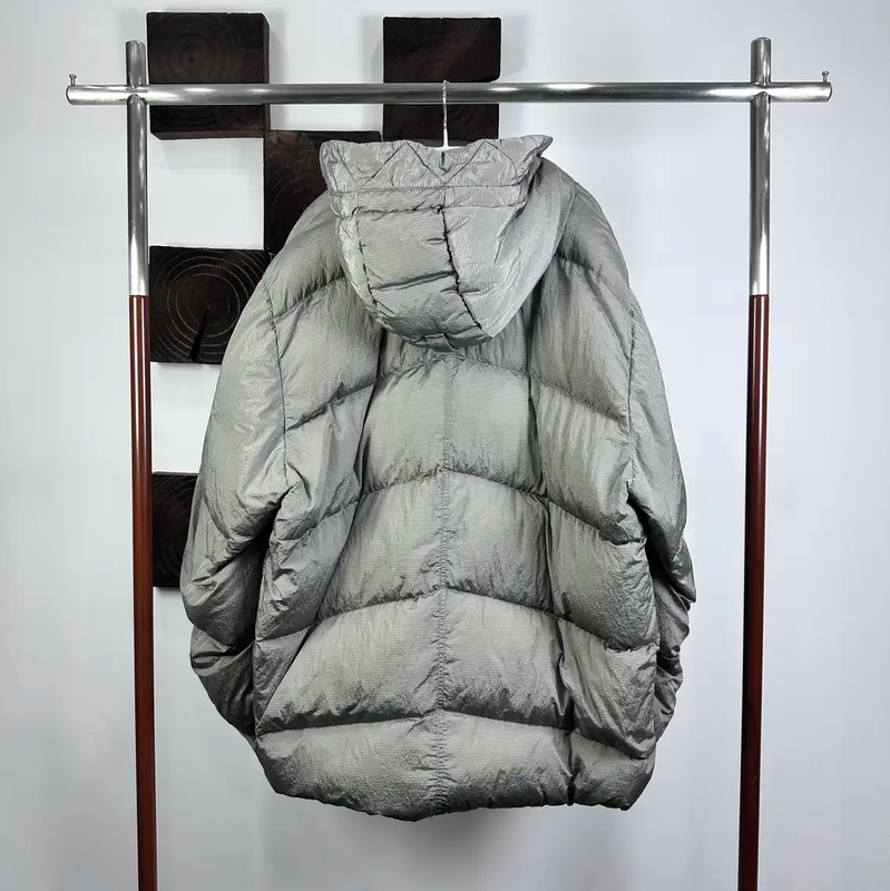 Stone Island Men's Light Gray Puffer Jacket 0089