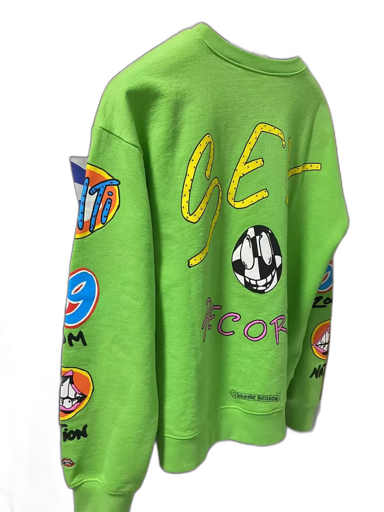 Chrome Hearts Sex Series Green Sweatshirt