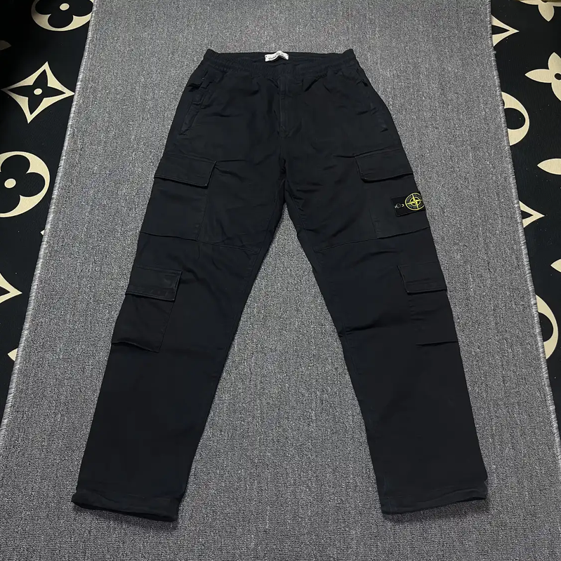 Stone Island Men's Black Casual Pants 0089