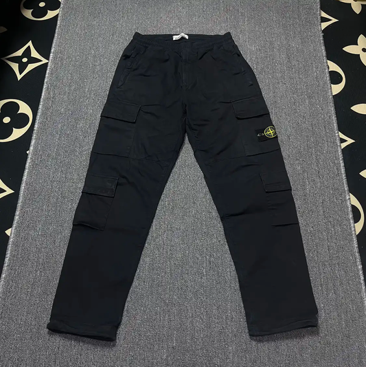 Stone Island Men's Black Casual Pants 0089