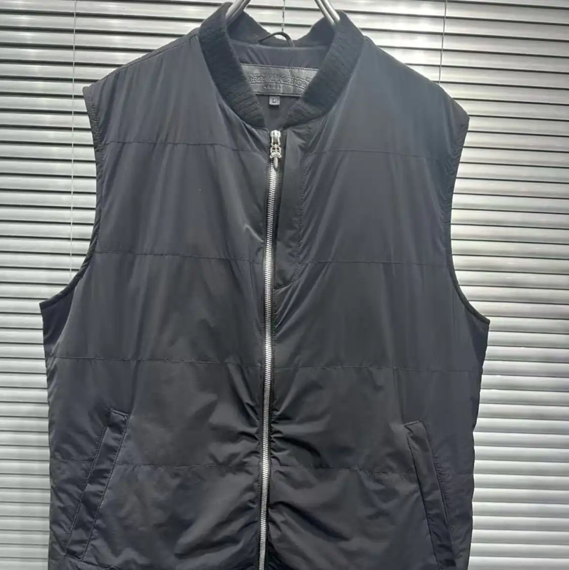 Chrome Hearts Black Cotton Sleeveless Jacket 0089
