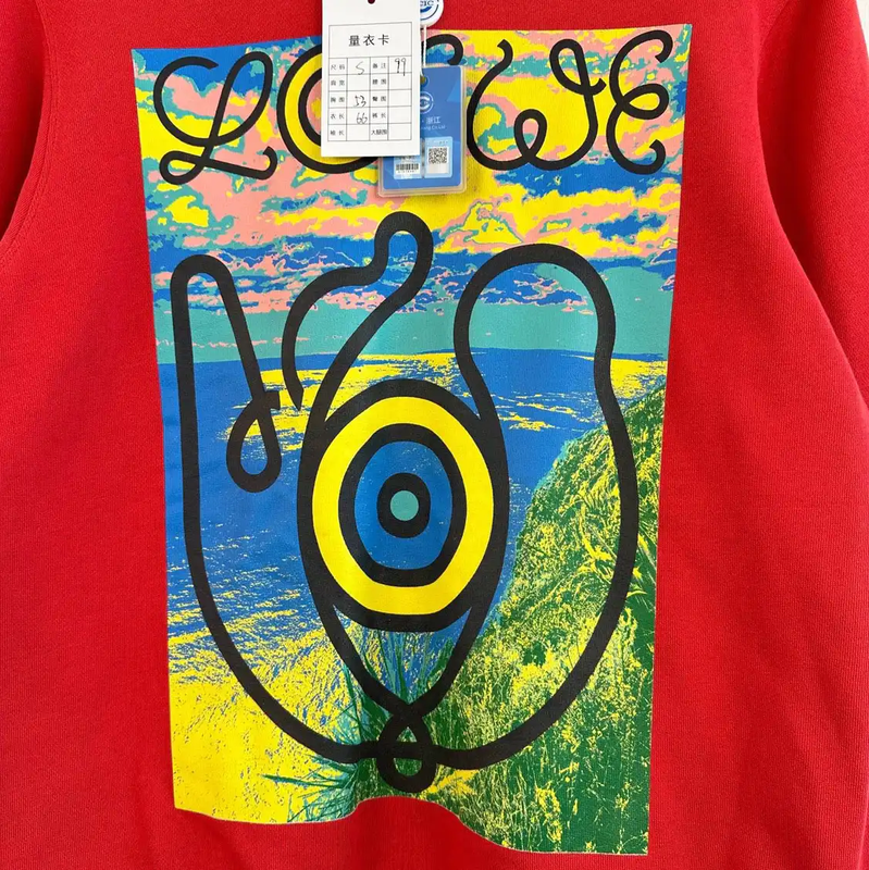 Loewe Red Cotton Men's Sweatshirt 0089