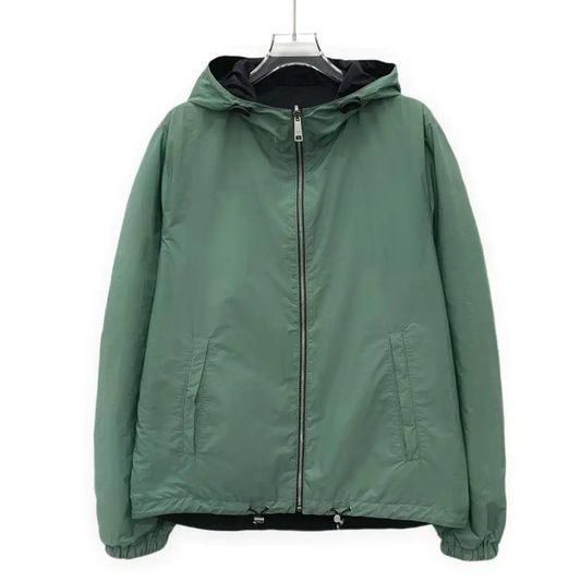 Prada Men's Lightweight Green Nylon Jacket