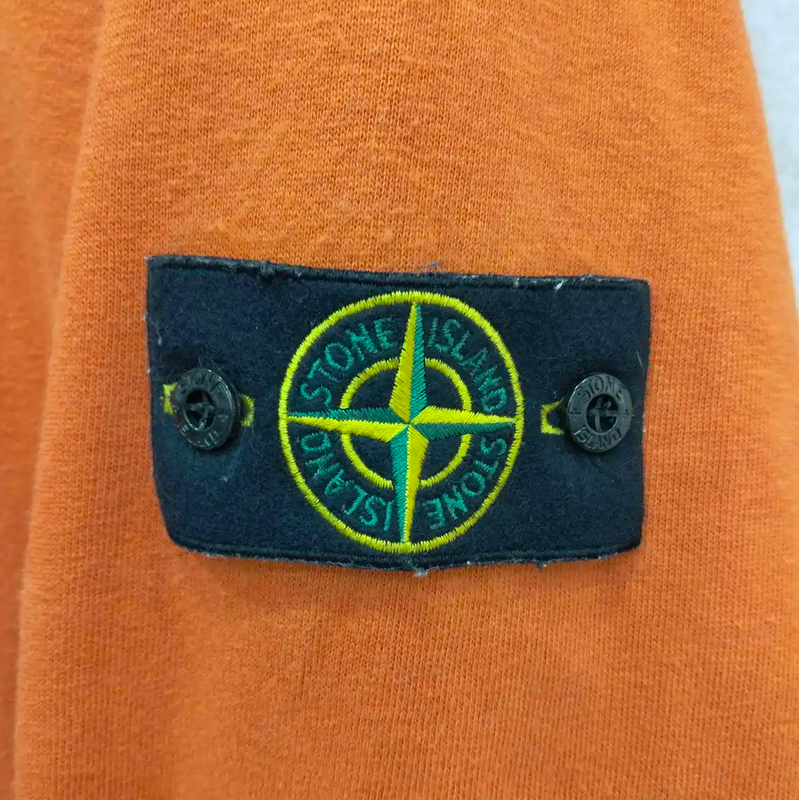 Stone Island Orange Long Sleeve Sweatshirt for Men 0089
