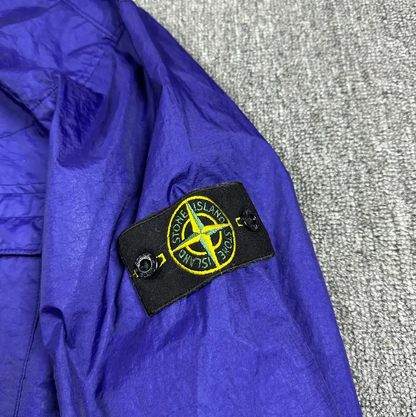 Stone Island Blue Polyester Men's Lightweight Jacket 0089