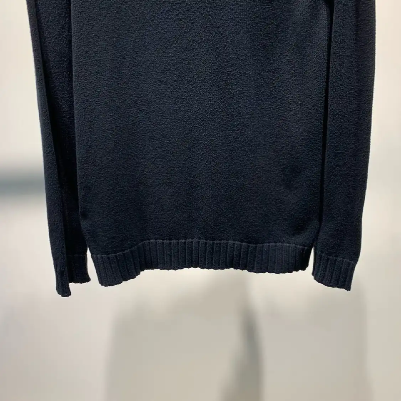 Loewe Black Cotton Knit Sweater for Men 0089