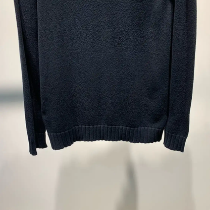 Loewe Black Cotton Knit Sweater for Men 0089