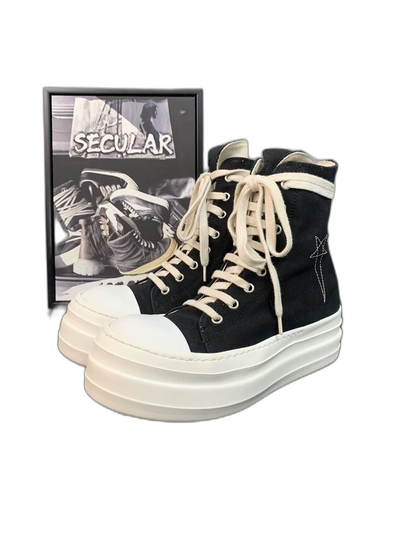 Rick Owens High Platform Sneakers for Women-yf