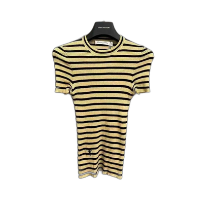 Dior Striped Short Sleeve Top