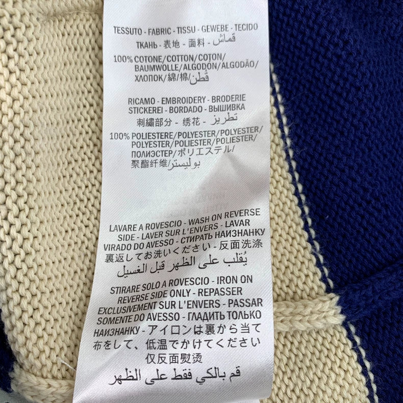 Gucci Striped V-Neck Long Sleeve Cardigan