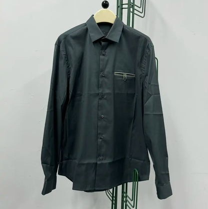 Prada Green Long Sleeve Cotton Shirt