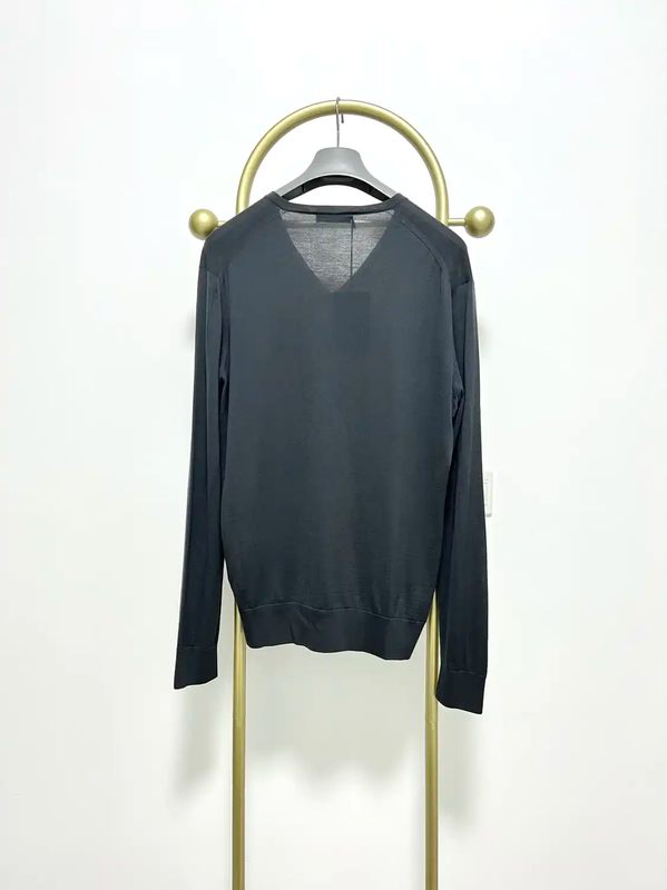 Prada Men's Long Sleeve Wool Knit Sweater