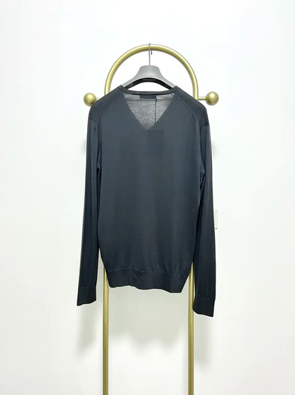 Prada Men's Long Sleeve Wool Knit Sweater