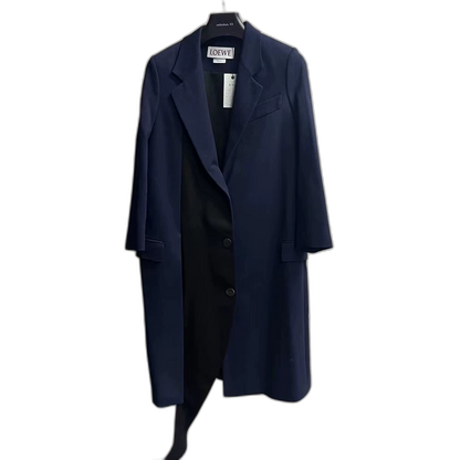 Loewe Blue Single-Breasted Coat