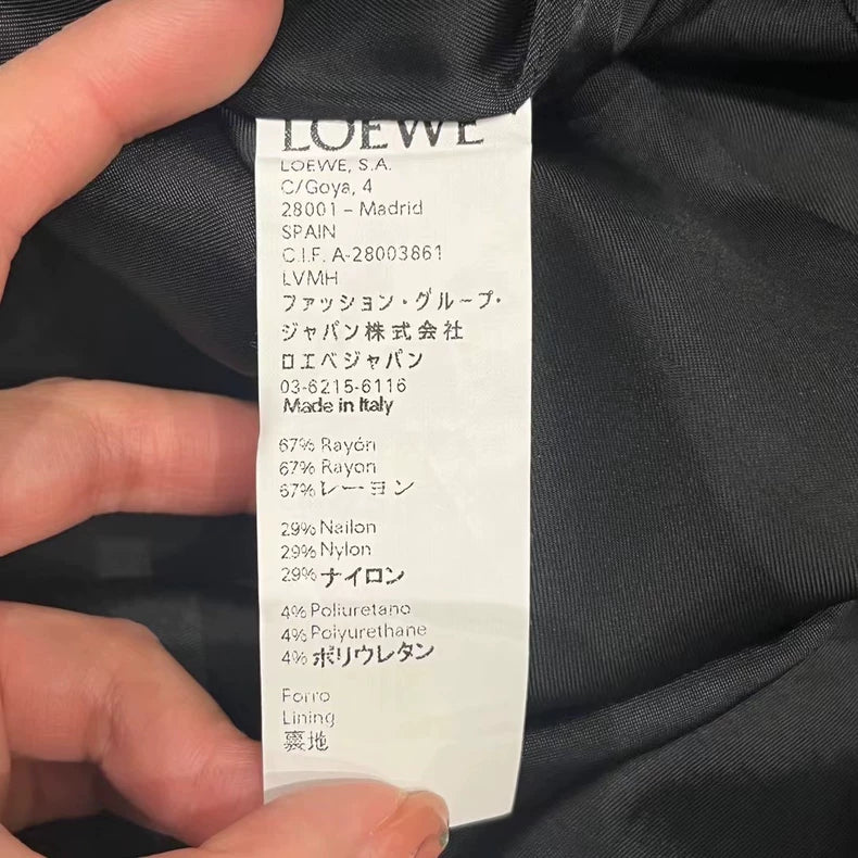 Loewe Blue Single-Breasted Coat