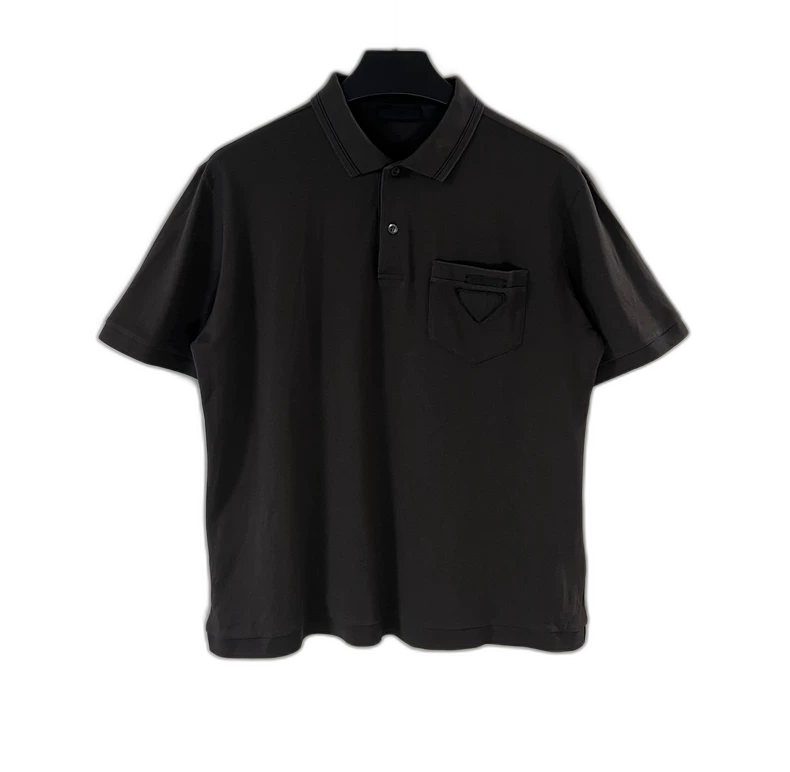 Prada Men's Short Sleeve Polo Shirt