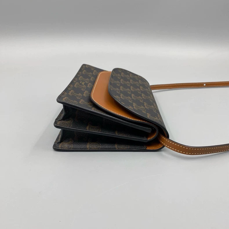 Celine Vintage Monogram Envelope Crossbody Bag