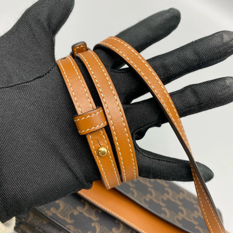 Celine Vintage Monogram Envelope Crossbody Bag