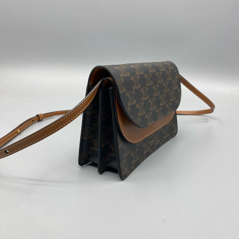 Celine Vintage Monogram Envelope Crossbody Bag