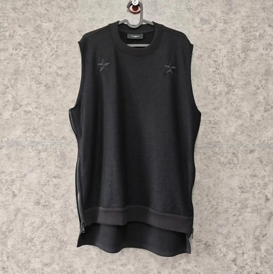 Givenchy Black Cotton Men's Sleeveless Top 0089