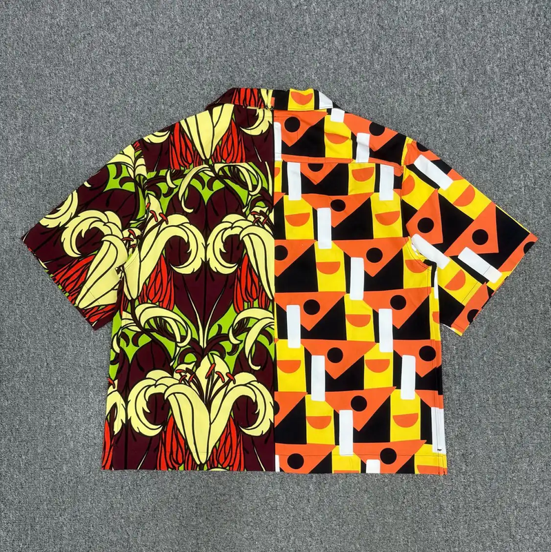 Prada Colorful Short Sleeve Shirt for Men