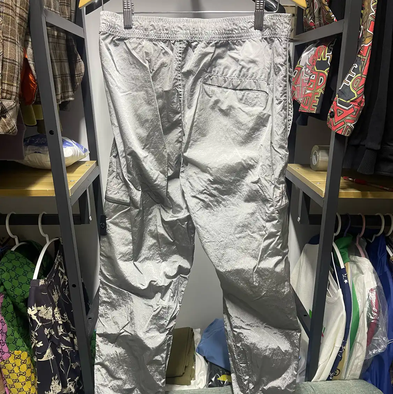 Stone Island Silver Men's Casual Pants 0089