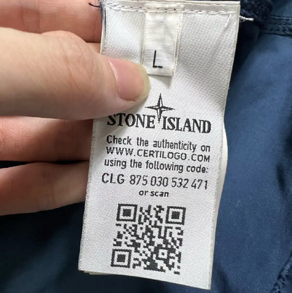 Stone Island Blue Cotton Men's Jacket 0089