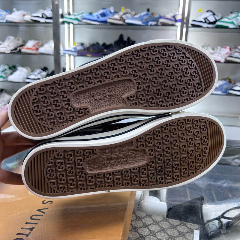 Gucci Tennis 1977 Denim High-Top Sneakers 0079