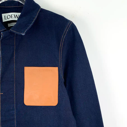 Loewe Men's Blue Cotton Casual Jacket 0089