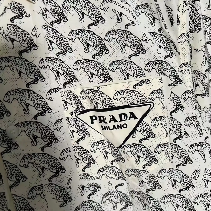 Prada Men's Short Sleeve T-Shirt in White
